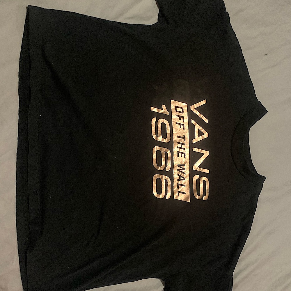 not worn vans “crop top” small
